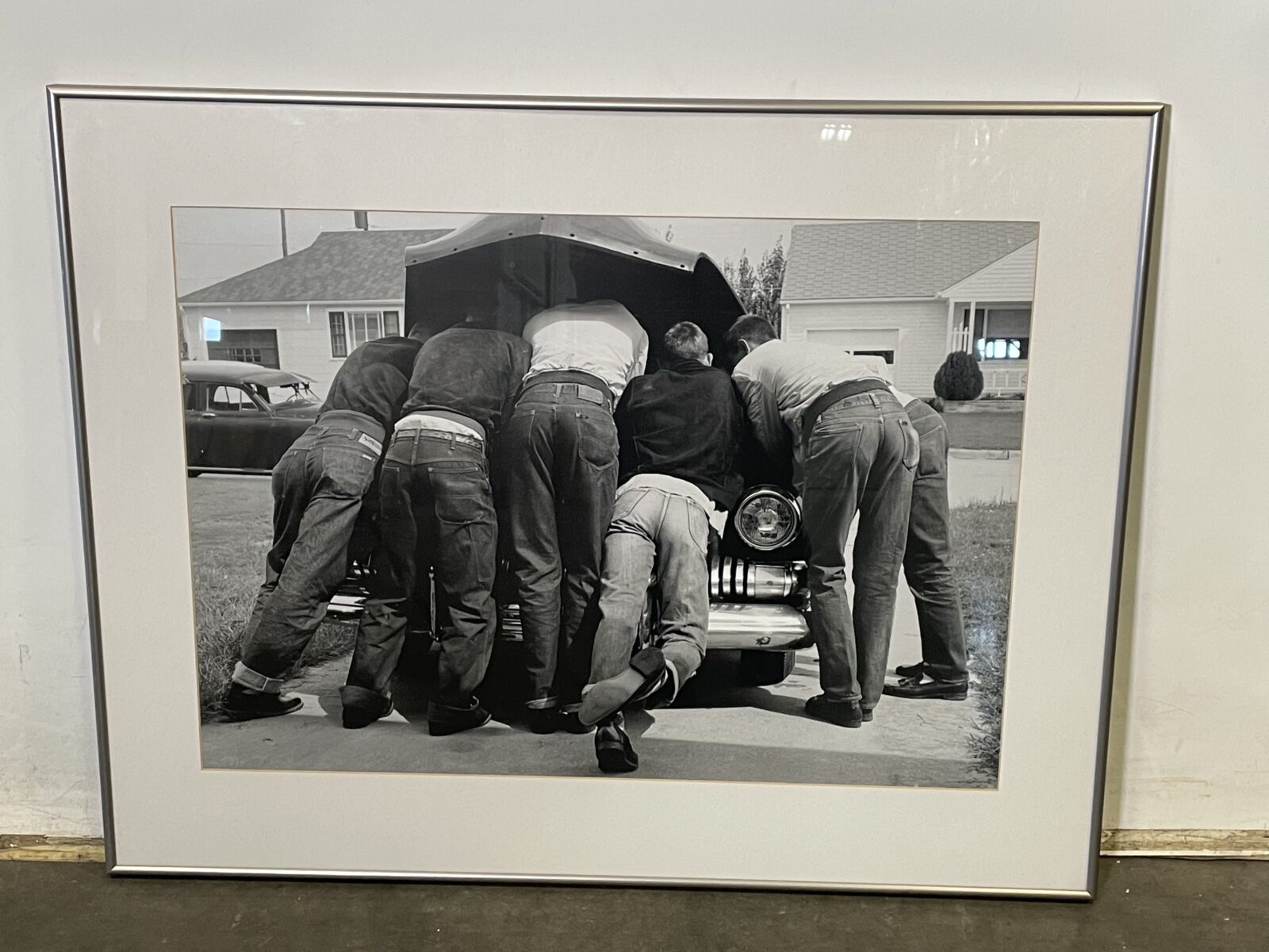 Men working on car